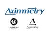 Aximmetry_box - Ohjelmistot.fi Aximmetry logo at top with two partner logos (Universal and Aximmetry) beneath