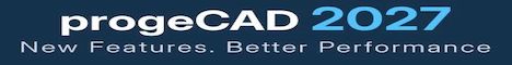 Banner for ProgeCAD 2027 with the slogan 'New Features. Better Performance' on a dark blue gradient background.