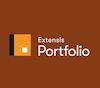 portfolio-pricing-img-D - Ohjelmistot.fi Logo for Extensions Portfolio on a brown background featuring an orange square icon on the left.