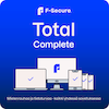 F-Secure TOTAL Complete Continuous, laskutus 1 vuoden välein 10 laitetta Win7/8/10/11/Mac/Android/iOS